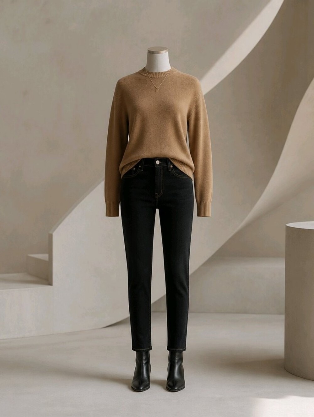 Everlane Dark Indigo High-Rise Skinny Jeans